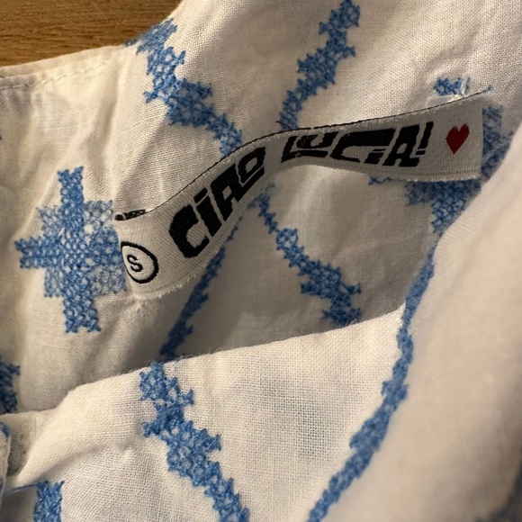 Ciao Lucia Diana Mini Puff Sleeves Floral Dress size S - Picture 9 of 9